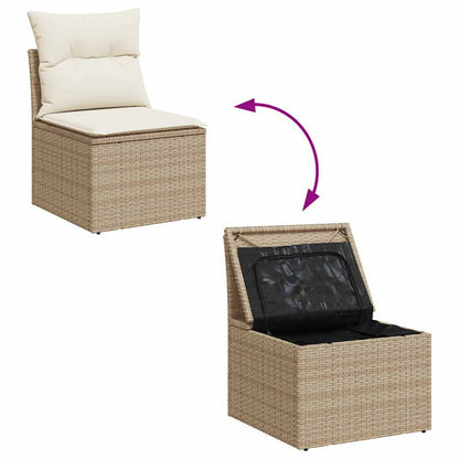 Sofasæt Til Haven 6 Dele Med Hynder Polyrattan - Billede 8