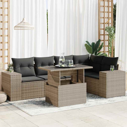 Sofasæt Til Haven 6 Dele Med Hynder Polyrattan - Variant 3326801