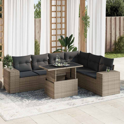 Sofasæt Til Haven 7 Dele Med Hynder Polyrattan - Variant 3326811