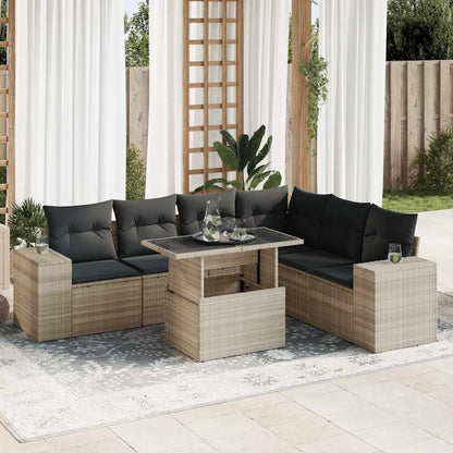 Sofasæt Til Haven 7 Dele Med Hynder Polyrattan - Variant 3326813
