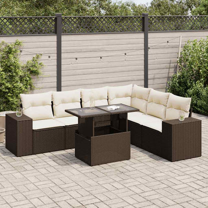 Sofasæt Til Haven 7 Dele Med Hynder Polyrattan - Variant 3326814