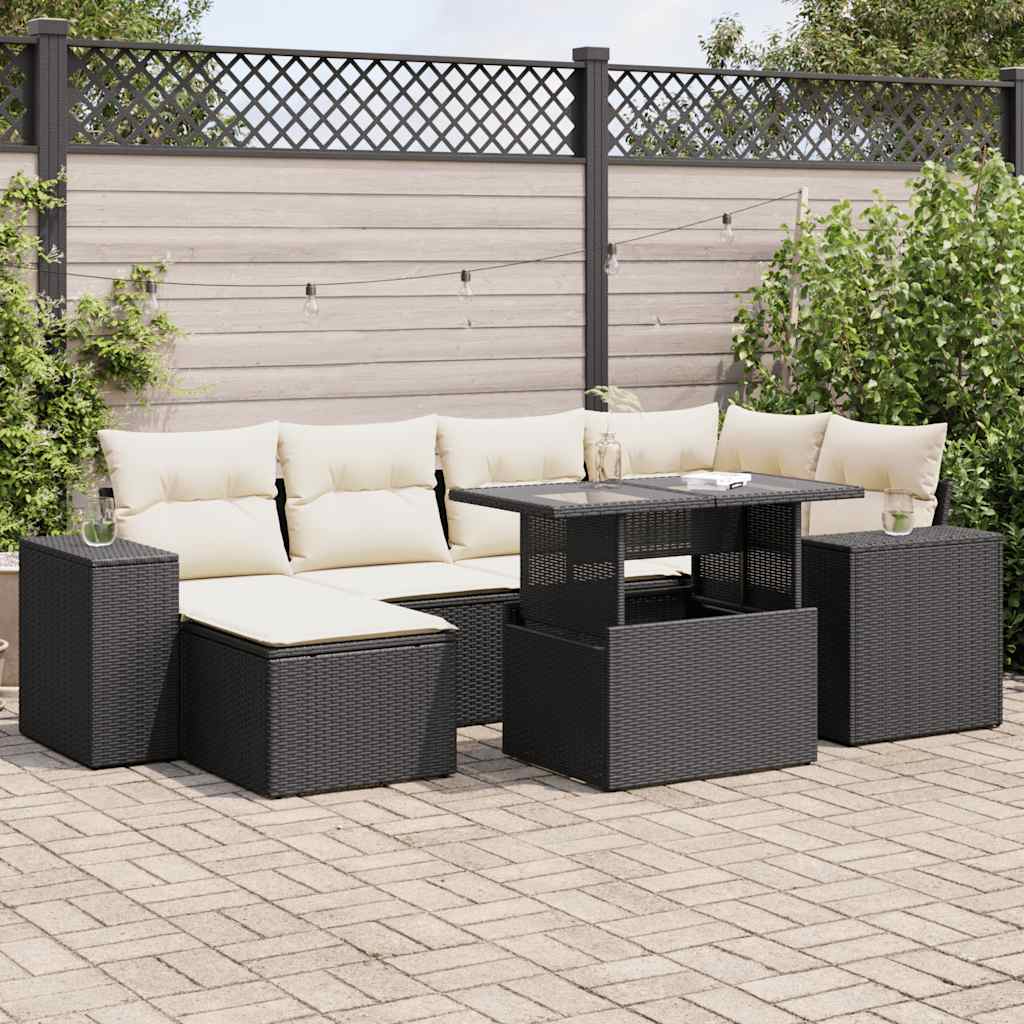 Sofasæt Til Haven 7 Dele Med Hynder Polyrattan - Variant 3326827