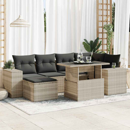 Sofasæt Til Haven 7 Dele Med Hynder Polyrattan - Variant 3326833