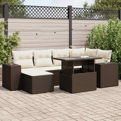Sofasæt Til Haven 7 Dele Med Hynder Polyrattan - Variant 3326834