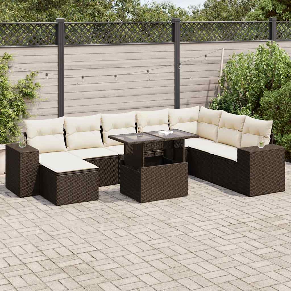 Sofasæt Til Haven 9 Dele Med Hynder Polyrattan - Variant 3326854