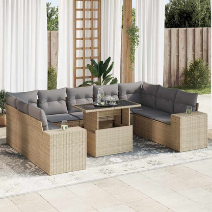 Sofasæt Til Haven 10 Dele Med Hynder Polyrattan - Variant 3326860