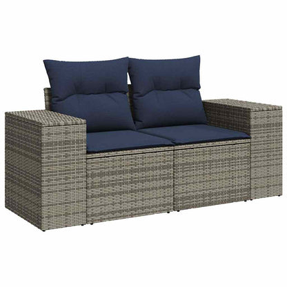 Sofasæt til Haven 10 Dele med Hynder Polyrattan Akacietræ - billede 3