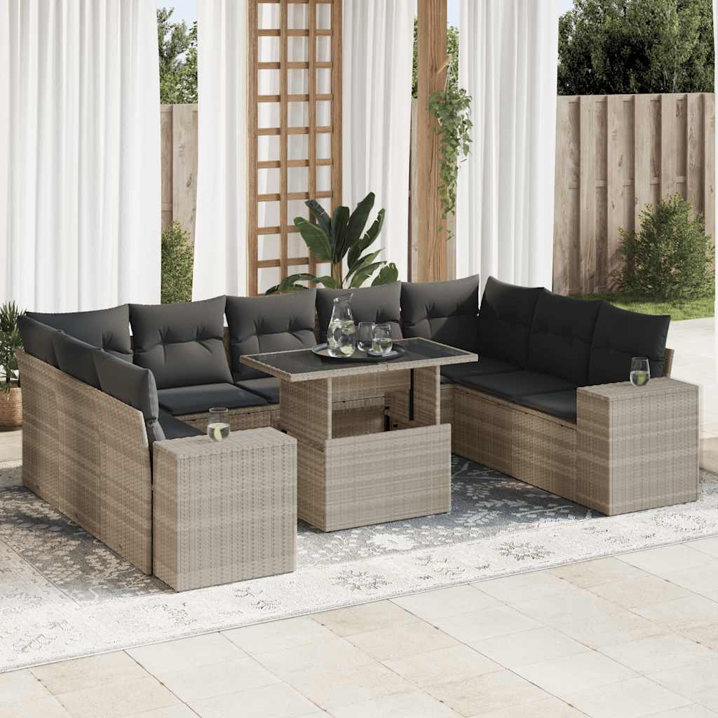 Sofasæt Til Haven 10 Dele Med Hynder Polyrattan - Variant 3326863
