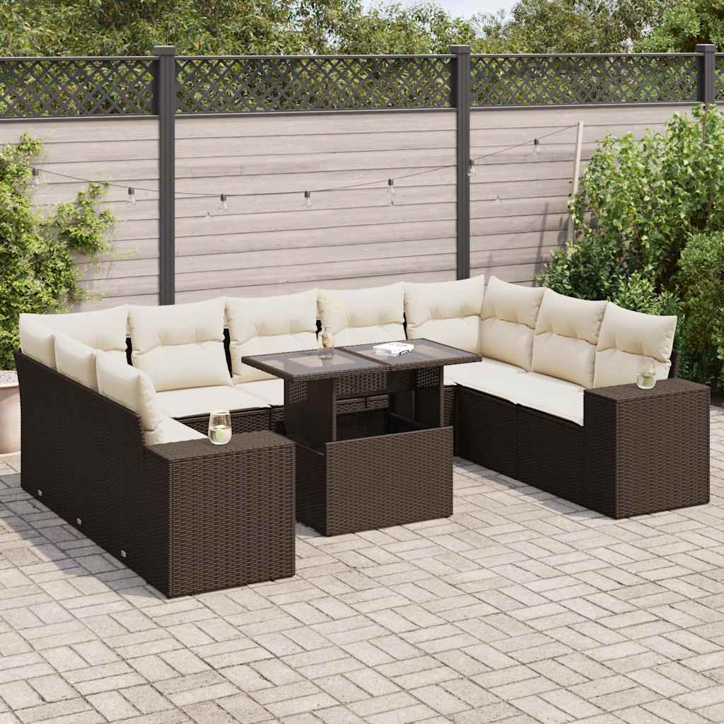 Sofasæt Til Haven 10 Dele Med Hynder Polyrattan - Variant 3326864