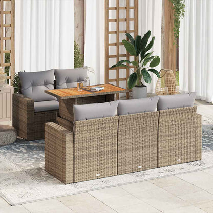 Sofasæt Til Haven 6 Dele Med Hynder Polyrattan - Variant 3326992