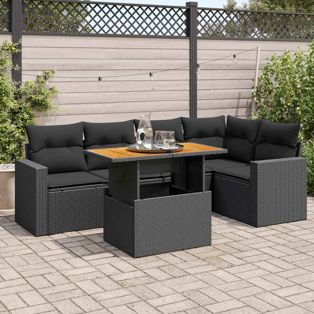 Sofasæt Til Haven 6 Dele Med Hynder Polyrattan - Variant 3327037