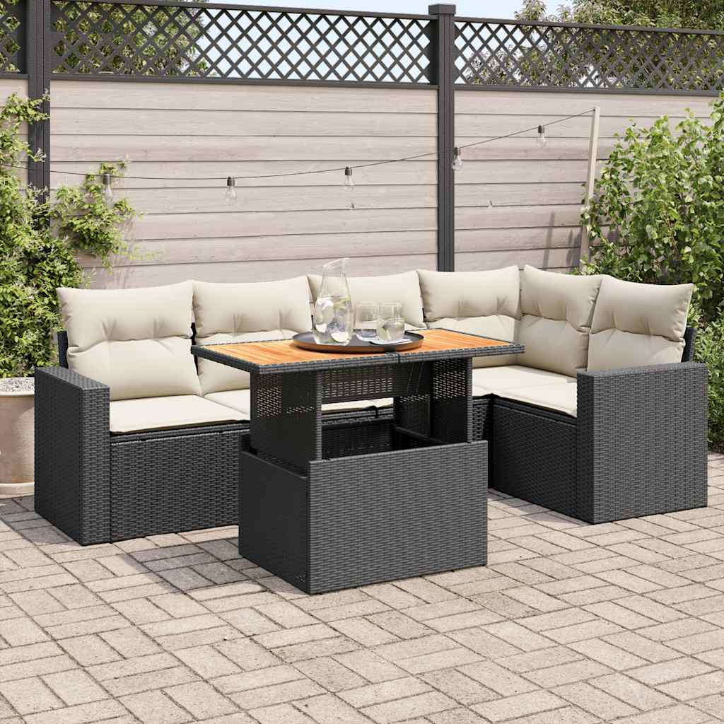 Sofasæt Til Haven 6 Dele Med Hynder Polyrattan - Variant 3327038