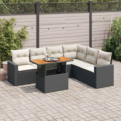 Sofasæt Til Haven 7 Dele Med Hynder Polyrattan - Variant 3327045