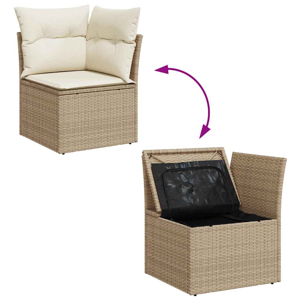 Sofasæt Til Haven 7 Dele Med Hynder Polyrattan - Billede 8