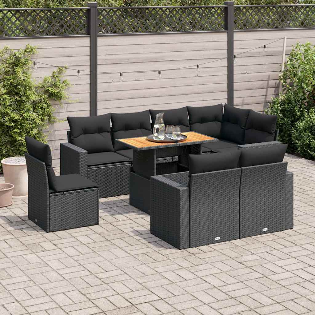 Sofasæt Til Haven 9 Dele Med Hynder Polyrattan - Variant 3327051