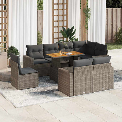 Sofasæt Til Haven 9 Dele Med Hynder Polyrattan - Variant 3327056