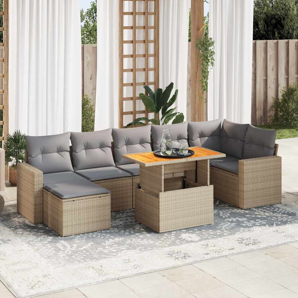 Sofasæt Til Haven 8 Dele Med Hynder Polyrattan - Variant 3327069