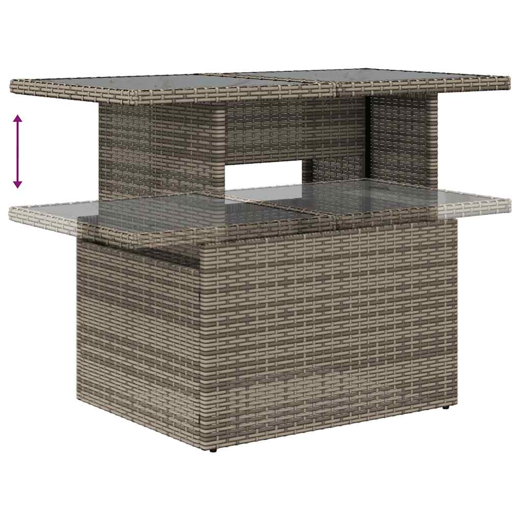 Sofasæt til Haven 8 Dele med Hynder Polyrattan Grå - billede 10