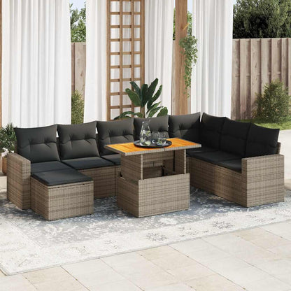 Sofasæt Til Haven 9 Dele Med Hynder Polyrattan - Variant 3327077