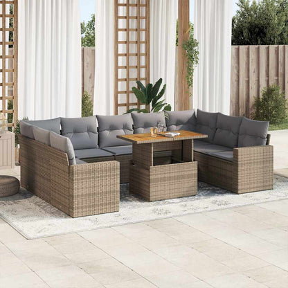 Sofasæt Til Haven 10 Dele Med Hynder Polyrattan - Variant 3327083