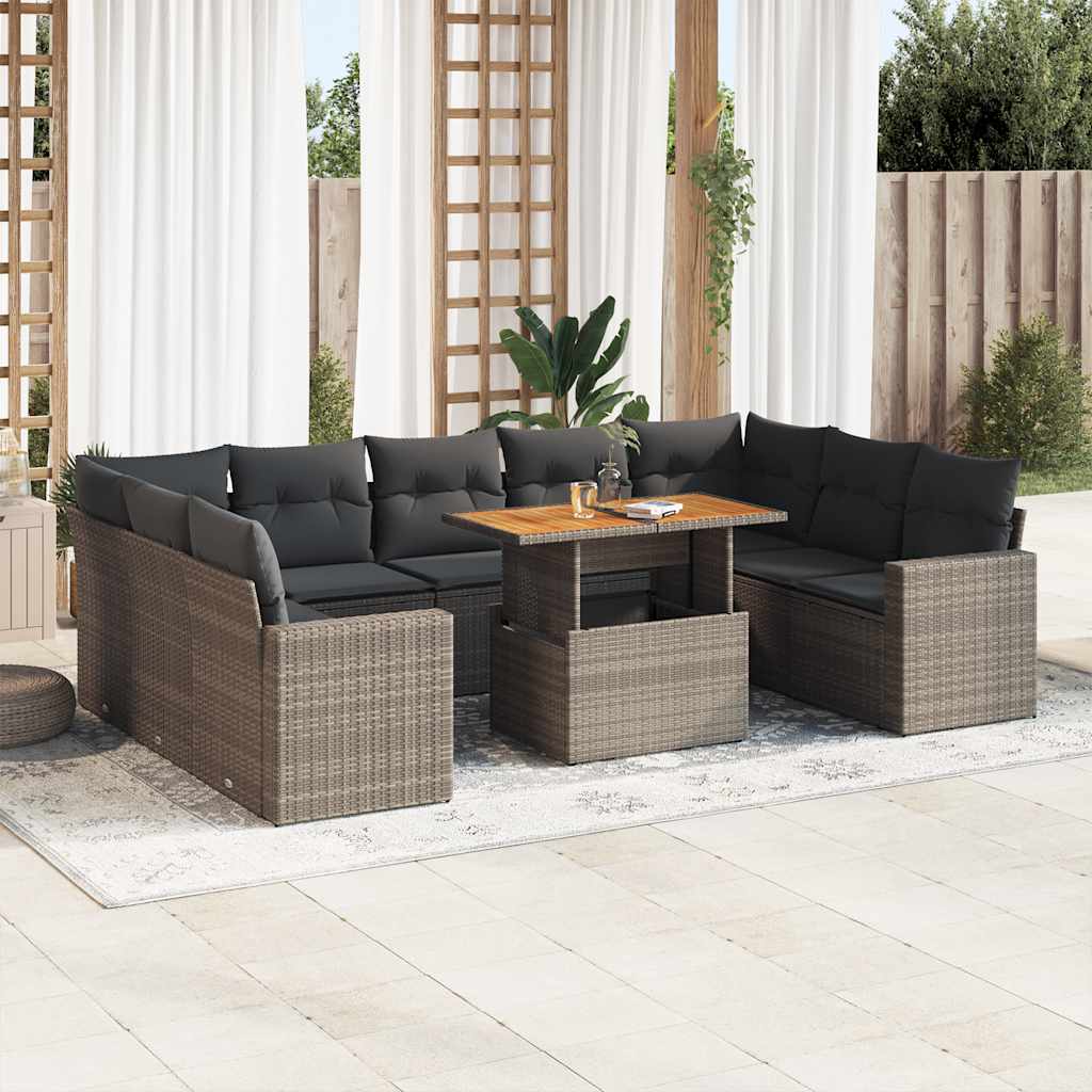Sofasæt Til Haven 10 Dele Med Hynder Polyrattan - Variant 3327084