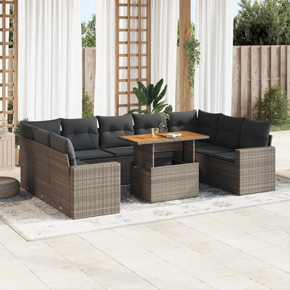 Sofasæt Til Haven 10 Dele Med Hynder Polyrattan - Variant 3327084