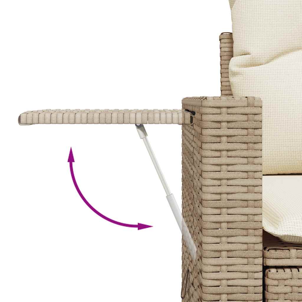 Sofasæt Til Haven 7 Dele Med Hynder Polyrattan - Billede 9