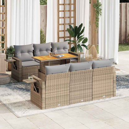 Sofasæt Til Haven 7 Dele Med Hynder Polyrattan - Variant 3327111