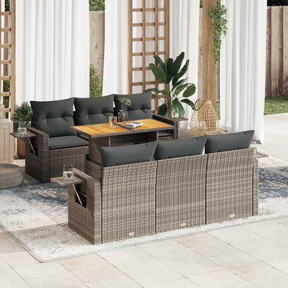 Sofasæt Til Haven 7 Dele Med Hynder Polyrattan - Variant 3327112