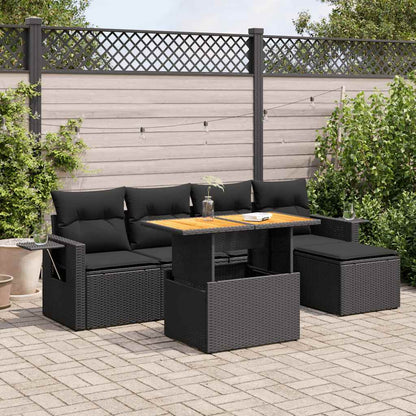 Sofasæt Til Haven 6 Dele Med Hynder Polyrattan - Variant 3327135