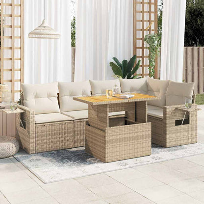 Sofasæt Til Haven 6 Dele Med Hynder Polyrattan - Variant 3327152