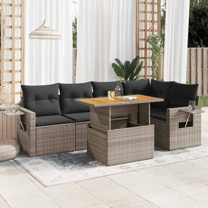Sofasæt Til Haven 6 Dele Med Hynder Polyrattan - Variant 3327154