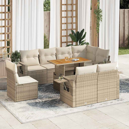 Sofasæt Til Haven 9 Dele Med Hynder Polyrattan - Hovedbillede