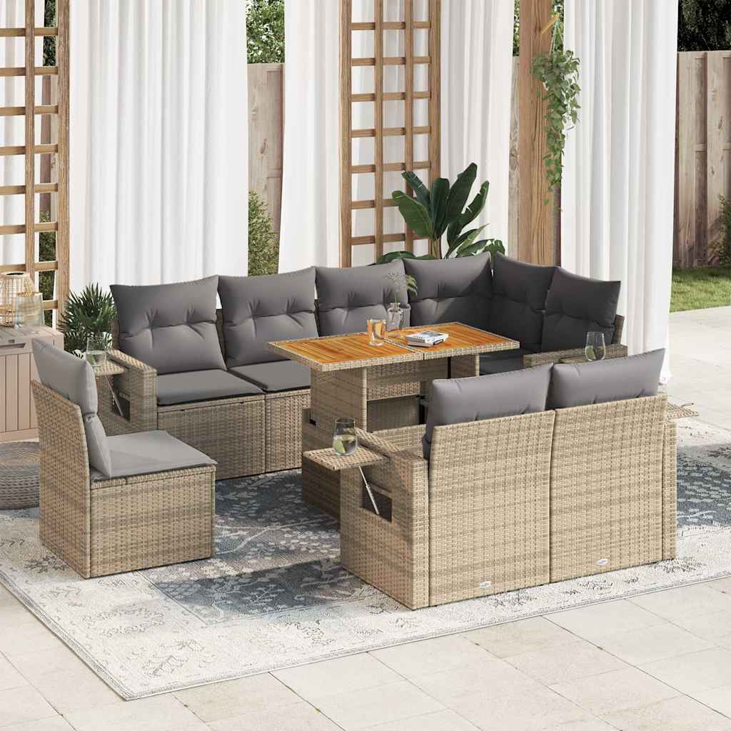 Sofasæt Til Haven 9 Dele Med Hynder Polyrattan - Variant 3327167