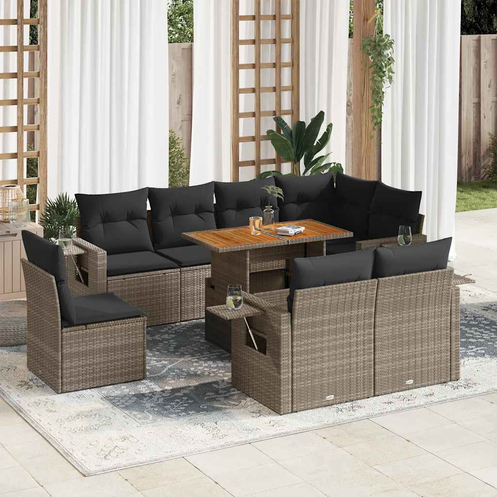Sofasæt Til Haven 9 Dele Med Hynder Polyrattan - Variant 3327168