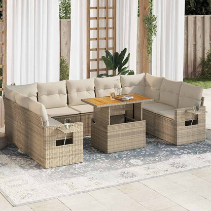 Sofasæt Til Haven 10 Dele Med Hynder Polyrattan - Variant 3327194