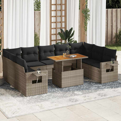 Sofasæt Til Haven 10 Dele Med Hynder Polyrattan - Variant 3327196