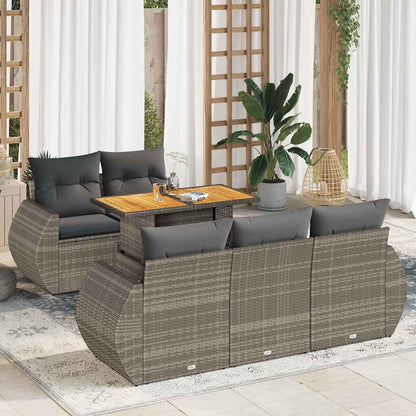 Sofasæt Til Haven 6 Dele Med Hynder Polyrattan - Variant 3327217