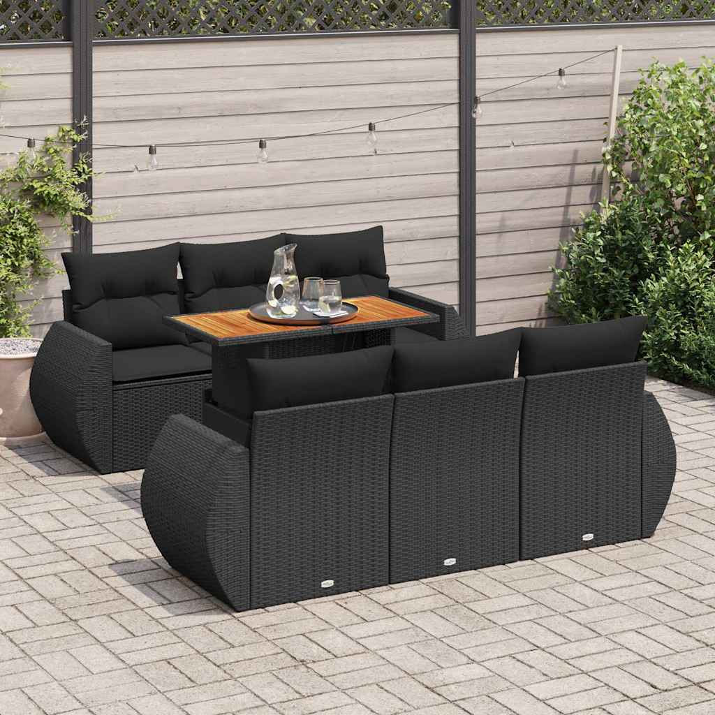 Sofasæt Til Haven 7 Dele Med Hynder Polyrattan - Variant 3327219
