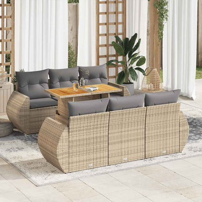 Sofasæt Til Haven 7 Dele Med Hynder Polyrattan - Variant 3327223
