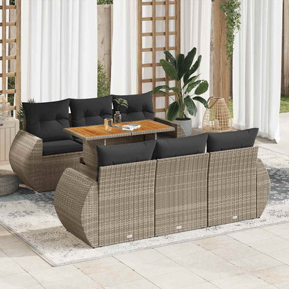 Sofasæt Til Haven 7 Dele Med Hynder Polyrattan - Variant 3327224