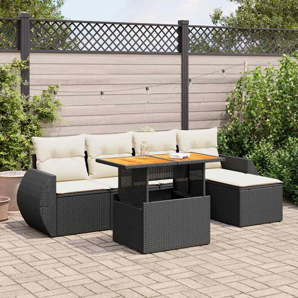 Sofasæt Til Haven 6 Dele Med Hynder Polyrattan - Variant 3327248