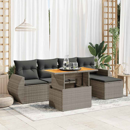 Sofasæt Til Haven 6 Dele Med Hynder Polyrattan - Variant 3327252