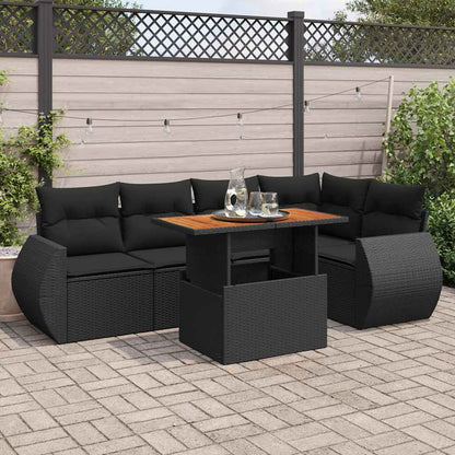 Sofasæt Til Haven 6 Dele Med Hynder Polyrattan - Variant 3327261