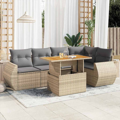 Sofasæt Til Haven 6 Dele Med Hynder Polyrattan - Variant 3327265