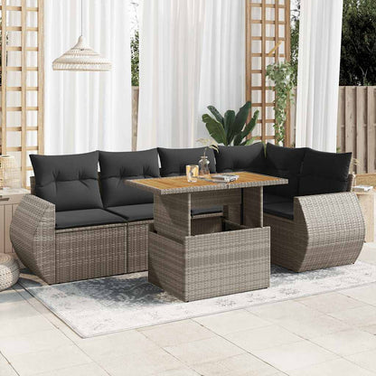 Sofasæt Til Haven 6 Dele Med Hynder Polyrattan - Variant 3327266