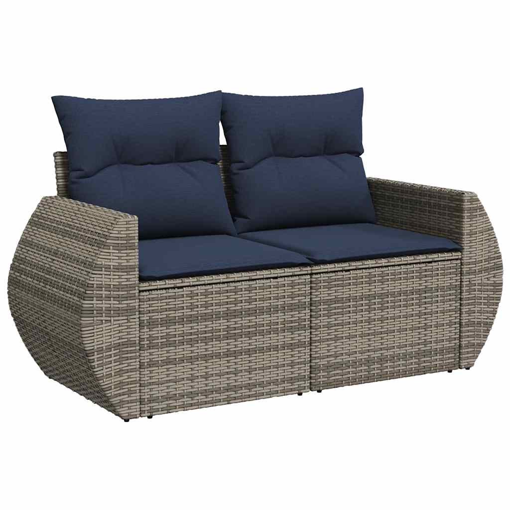 Sofasæt til Haven 6 Dele med Hynder Polyrattan Grå - billede 5