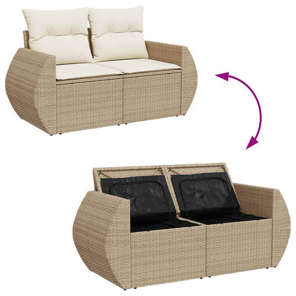 Sofasæt Til Haven 9 Dele Med Hynder Polyrattan - Billede 8