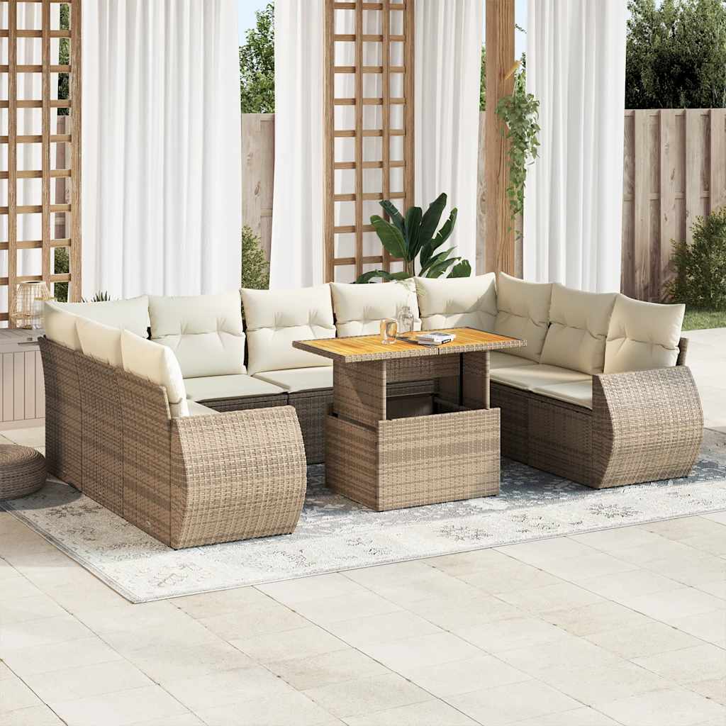 Sofasæt Til Haven 10 Dele Med Hynder Polyrattan - Variant 3327306