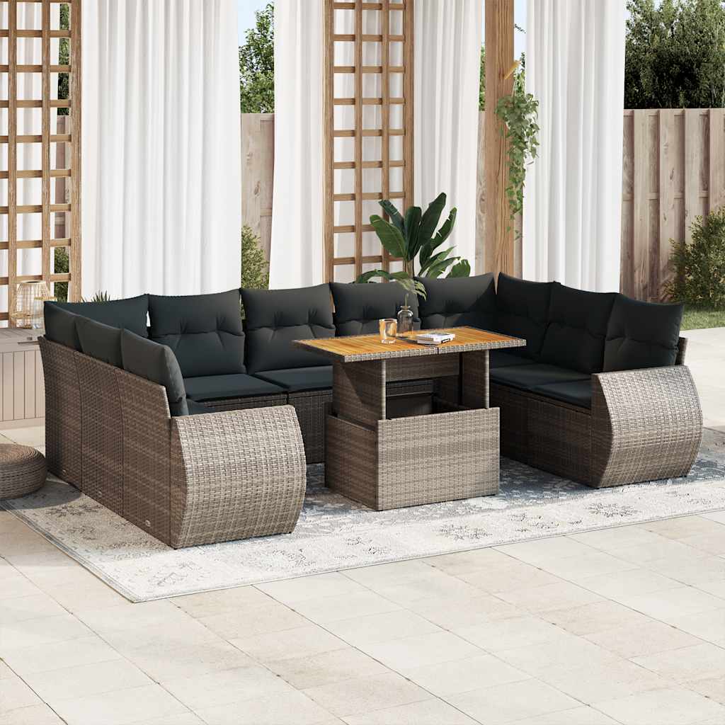 Sofasæt Til Haven 10 Dele Med Hynder Polyrattan - Variant 3327308
